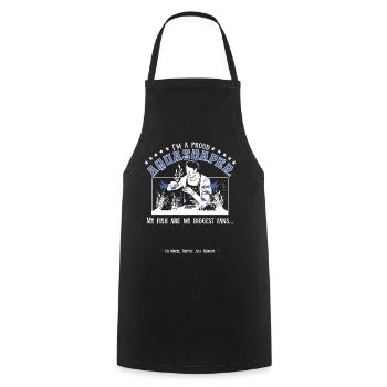 I'm a proud aquascaper - Cooking Apron - black - Front - AI Model Male 185 dark (185cm)