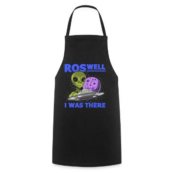 Alien, OVNI, UAP, Espace, Objet volant de l’espace - Tablier de cuisine - noir - Devant - AI Model Male 185 dark (185cm)
