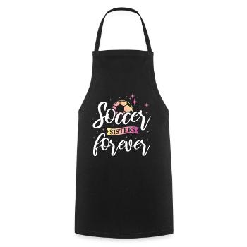 Soccer féminin, Football féminin, Football féminin - Tablier de cuisine - noir - Devant - AI Model Male 185 dark (185cm)