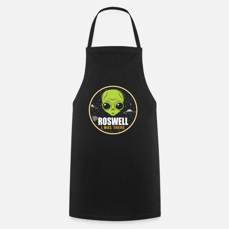 Alien, OVNI, UAP, Espace, Objet volant de l’espace - Tablier de cuisine - noir
