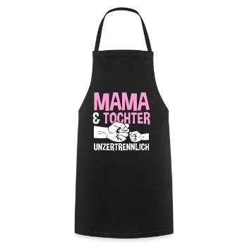 Mutter Muttertag Mama und Tochter - Kochschürze - Schwarz - Vorne - AI Model Male 185 dark (185cm)