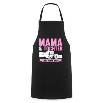 Mutter Muttertag Mama und Tochter - Kochschürze - Schwarz - Vorne - AI Model Male 185 dark (185cm)