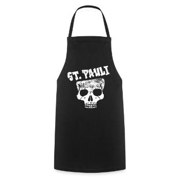 ST. PAULI - Cooking Apron - black - Front - AI Model Male 185 dark (185cm)
