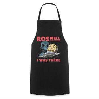 Alien, OVNI, UAP, Espace, Objet volant de l’espace - Tablier de cuisine - noir - Devant - AI Model Male 185 dark (185cm)