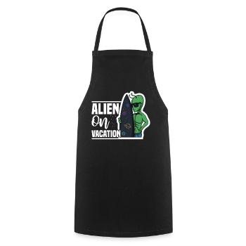 Surf, Holiday, Beach, Summer, Sun, Sea, Surf - Cooking Apron - black - Front - AI Model Male 185 dark (185cm)