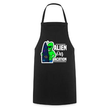 Surf, Holiday, Beach, Summer, Sun, Sea, Surf - Cooking Apron - black - Front - AI Model Male 185 dark (185cm)