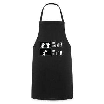 Paintball Player My Problem My Pictogram Dad Mom - Cooking Apron - black - Front - AI Model Male 185 dark (185cm)