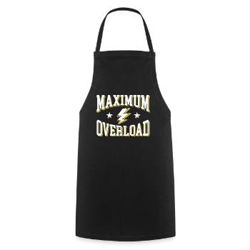 Surcharge maximale Imprimé rétro audacieux - Tablier de cuisine - noir - Devant - AI Model Male 185 dark (185cm)