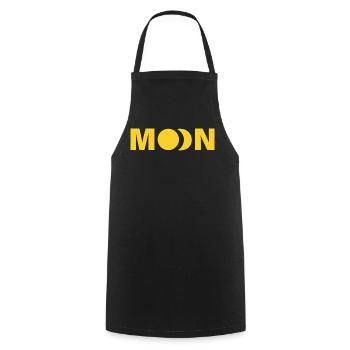 MOON - Kochschürze - Schwarz - Vorne - AI Model Male 185 dark (185cm)