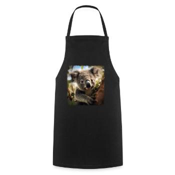 Koalas realistic Koala - Cooking Apron - black - Front - AI Model Male 185 dark (185cm)