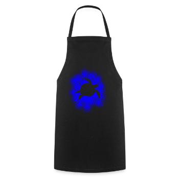 Sea turtle turtle in the ocean - Cooking Apron - black - Front - AI Model Male 185 dark (185cm)