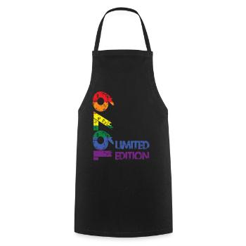 Limited Edition 1979 - Cooking Apron - black - Front - AI Model Male 185 dark (185cm)