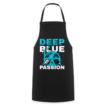 Scuba Diving, Scuba Diving, Holiday Sea Diver - Cooking Apron - black - Front - AI Model Male 185 dark (185cm)