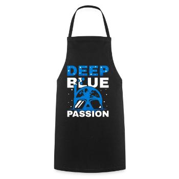 Scuba Diving, Scuba Diving, Holiday Sea Diver - Cooking Apron - black - Front - AI Model Male 185 dark (185cm)