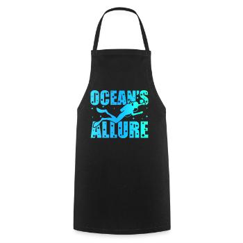Scuba Diving, Scuba Diving, Holiday Sea Diver - Cooking Apron - black - Front - AI Model Male 185 dark (185cm)
