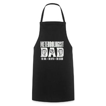 Meteorologist Dad The Idol The Weather Forecast - Cooking Apron - black - Front - AI Model Male 185 dark (185cm)