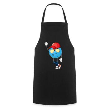 Funny Floorball Player Funny Floorball Male - Cooking Apron - black - Front - AI Model Male 185 dark (185cm)