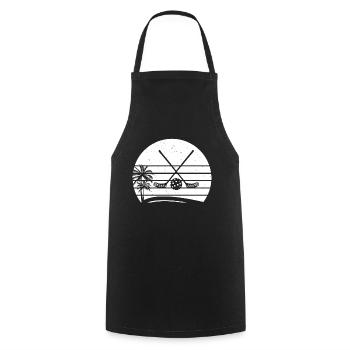 Floorball Sticks Floorball Ball Floorball Player F - Cooking Apron - black - Front - AI Model Male 185 dark (185cm)
