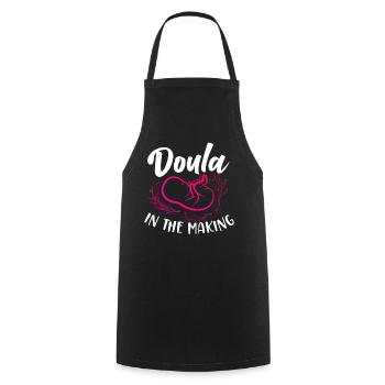 Doula Birth Worker Doula Dans Le - Tablier de cuisine - noir - Devant - AI Model Male 185 dark (185cm)