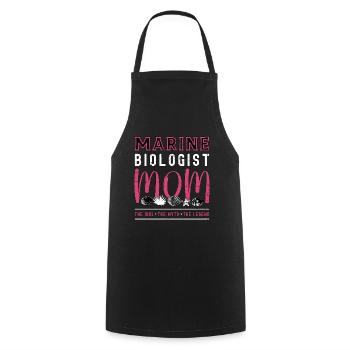 Marine Biologist Mom The Idol The Myth Ecologist - Cooking Apron - black - Front - AI Model Male 185 dark (185cm)