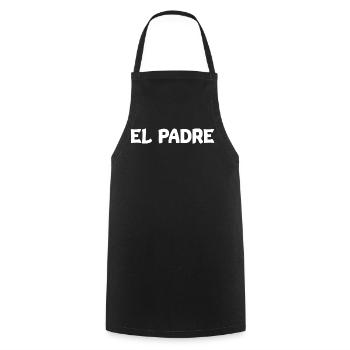 El Padre - Tablier de cuisine - noir - Devant - AI Model Male 185 dark (185cm)