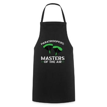 Paratroopers Skydiving Skydiving - Cooking Apron - black - Front - AI Model Male 185 dark (185cm)