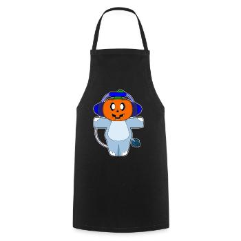 Nilpferd Halloween Musik - Kochschürze - Schwarz - Vorne - AI Model Male 185 dark (185cm)