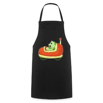 Turtle Car - Cooking Apron - black - Front - AI Model Male 185 dark (185cm)