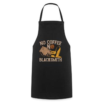 Blacksmithing No Coffee No Farrier Coffee Lover - Kochschürze - Schwarz - Vorne - AI Model Male 185 dark (185cm)