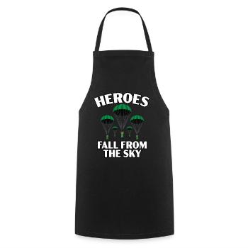 Paratroopers Skydiving Skydiving - Cooking Apron - black - Front - AI Model Male 185 dark (185cm)