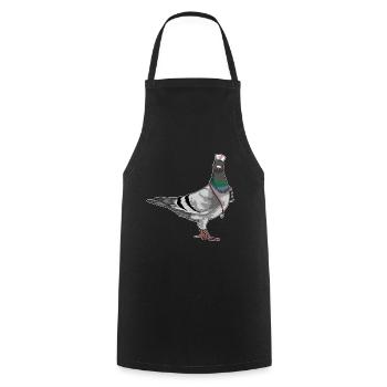 Stéthoscope d’infirmière Dove - Tablier de cuisine - noir - Devant - AI Model Male 185 dark (185cm)