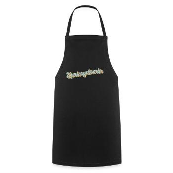 Apotheken Abschluss-Geschenk Kurierfahrerin - Kochschürze - Schwarz - Vorne - AI Model Male 185 dark (185cm)