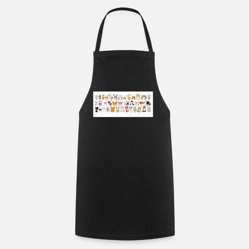 Mignons petits animaux - Tablier de cuisine - noir