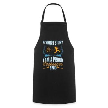 Apiculteur Une petite histoire Je suis un fier apiculteur - Tablier de cuisine - noir - Devant - AI Model Male 185 dark (185cm)