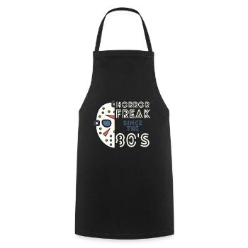 Horror Freak Since The 80s Vintage Horror Movie Fan - Cooking Apron - black - Front - AI Model Male 185 dark (185cm)