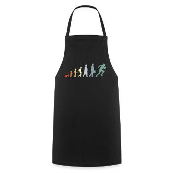American Football Development - Cooking Apron - black - Front - AI Model Male 185 dark (185cm)