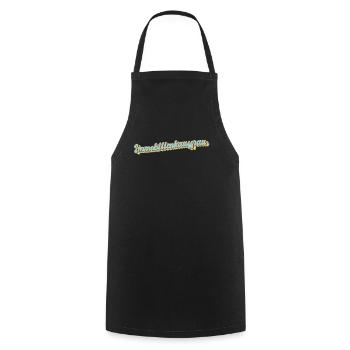 Makler Abschluss-Geschenk Immobilienkauffrau - Kochschürze - Schwarz - Vorne - AI Model Male 185 dark (185cm)