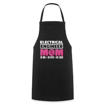 Electrical Engineer Mom The Idol The Technician - Cooking Apron - black - Front - AI Model Male 185 dark (185cm)