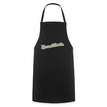 Maskenbildner Abschluss-Geschenk Kosmetikerin - Kochschürze - Schwarz - Vorne - AI Model Male 185 dark (185cm)