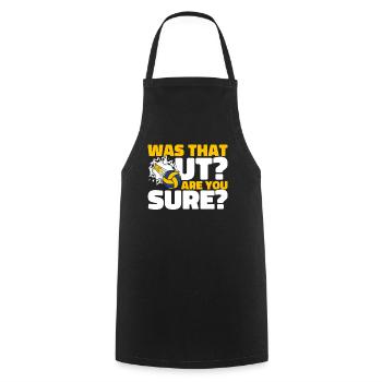 Was That Out Volleyball Player Volleyball Freak - Cooking Apron - black - Front - AI Model Male 185 dark (185cm)