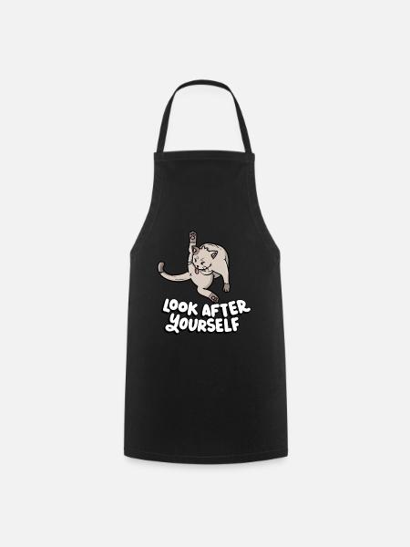 Look After Yourself Kitten Lover - Kochschürze - Schwarz