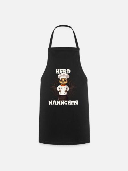 Erdmännchen kochen Koch Kochmütze Herdmännchen - Kochschürze - Schwarz