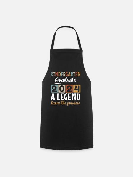 Proud Kindergarten Graduate 2024 - Cooking Apron - black