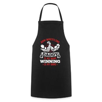 Bras de fer Papa Bras de fer Papa Bras De Fer - Tablier de cuisine - noir - Devant - AI Model Male 185 dark (185cm)