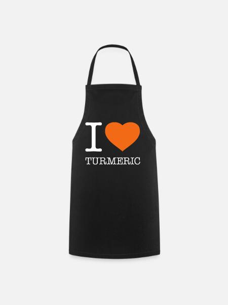 I LOVE TURMERIC - Kochschürze - Schwarz