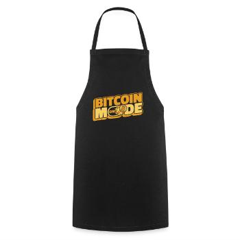 Bitcoin Mode On Blockchain Crypto Kryptowährung - Kochschürze - Schwarz - Vorne - AI Model Male 185 dark (185cm)