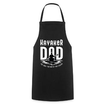 Kayaker Dad The Idol The Myth The Legend Kayaking - Cooking Apron - black - Front - AI Model Male 185 dark (185cm)