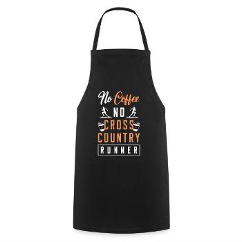 Country Runner No Coffee No Athletic Coffee Lover - Cooking Apron - black - Front - AI Model Male 185 dark (185cm)