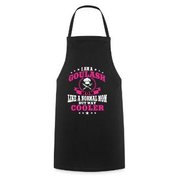 Goulash Mom - Cooking Apron - black - Front - AI Model Male 185 dark (185cm)