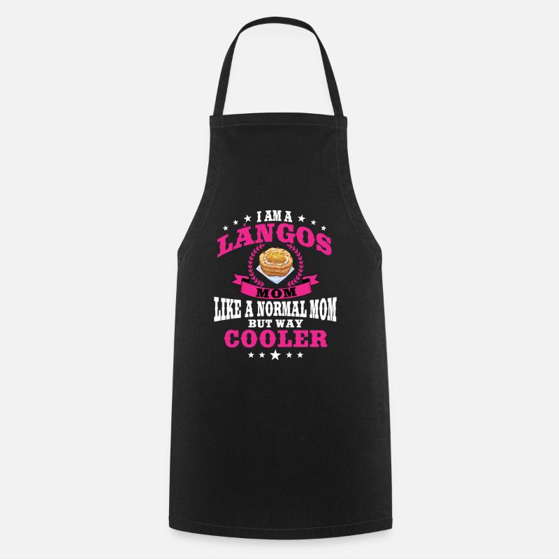 Langos Mama - Kochschürze - Schwarz
